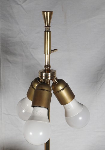 Antiquités - Maison Charles - Lampe œuf en travertin années1960/70