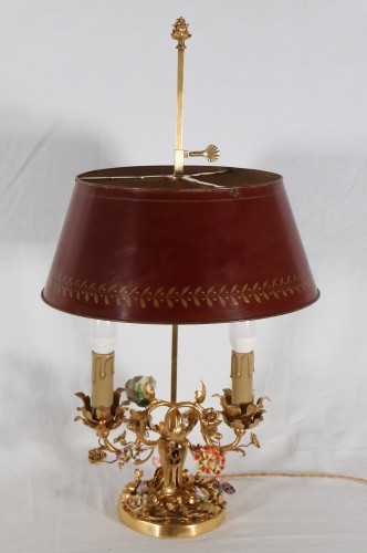 Luminaires Lampe - Lampe bouillotte en bronze doré fin XIXe siècle