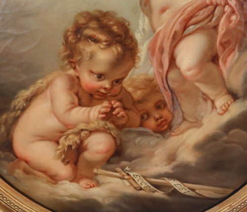 Antiquités - L’enfant Jésus, École française du 19e siècle d'après François Boucher