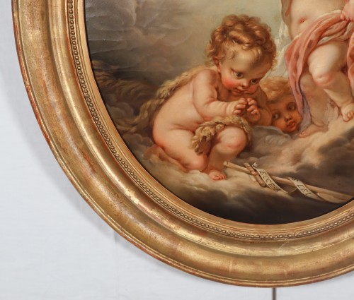 Antiquités - L’enfant Jésus, École française du 19e siècle d'après François Boucher