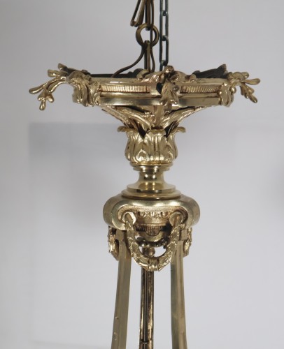 XIXe siècle - Lustre en bronze doré A Delafontaine époque Napoléon III