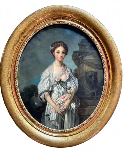 Jeune fille à la cruche fin 18e siècle  d’après jean- Baptiste Greuze 