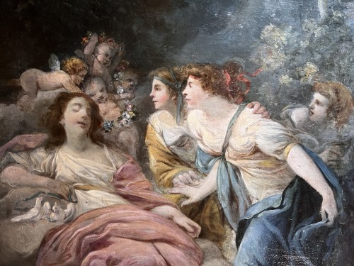 Paintings & Drawings  - Le sommeil de Vénus, 18th-century French school attributed to Jacques Gamelin (1738-1803)