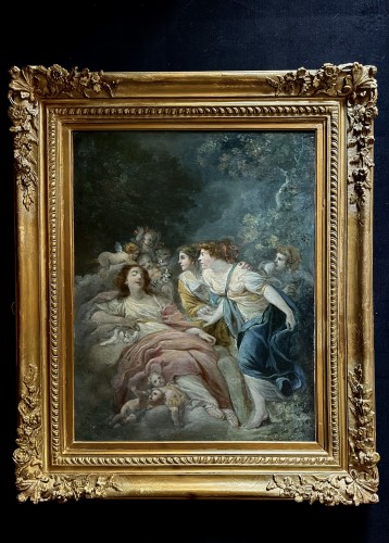 18th century - Le sommeil de Vénus, 18th-century French school attributed to Jacques Gamelin (1738-1803)