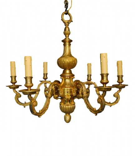 Lustre en bronze du XIXe siècle d'après André-Charles Boulle