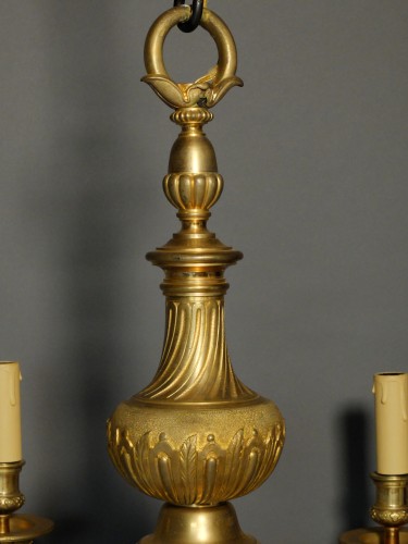 Luminaires Lustre - Lustre en bronze du XIXe siècle d'après André-Charles Boulle