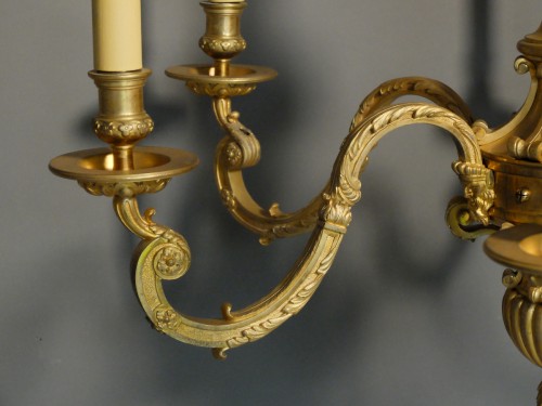 Napoléon III - 19th Century bronze Chandelier based on the André-charles Boulle model