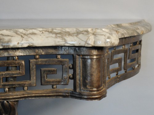 XVIIIe siècle - Console Transition en fer forgé, circa 1760/70