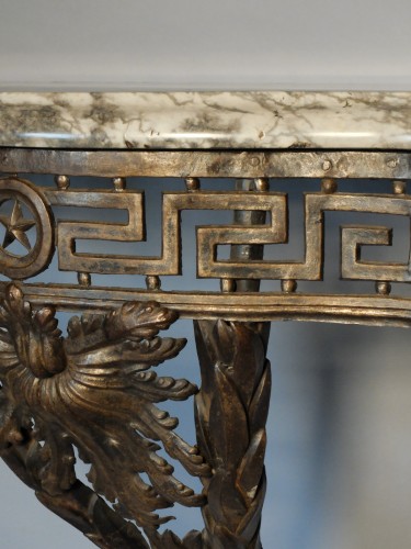 Transition Wrought Iron Console, Circa 1760/70 - Transition