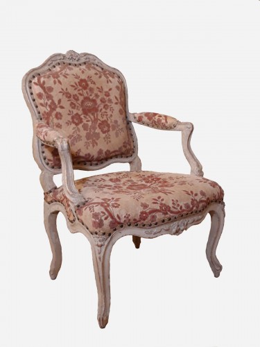 18th century - Set of 4 armchairs by Pierre Nogaret, circa 1765