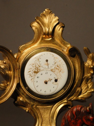 18th century - Louis XVI period desk clock 