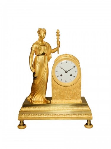 Clock representing Ceres or the allegory of summer