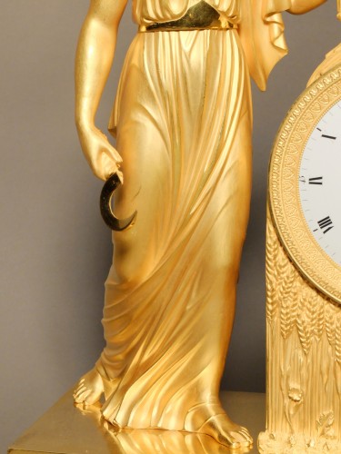 Antiquités - Clock representing Ceres or the allegory of summer