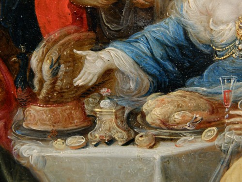 Louis XIII - Le banquet d'Esther, atelier de Frans Francken II, 1er tiers du XVIIe siècle