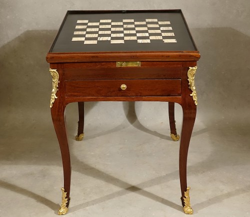 XVIIIe siècle - Table à jeux Régence par François Lieutaud