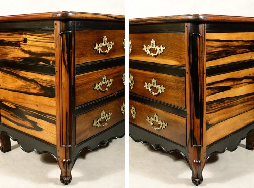 Antiquités - Commode en ébène Royale - La Rochelle XVIIIe