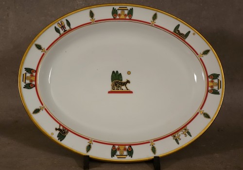 Trois plats en porcelaine de Limoges - Maisons Cartier et Lanternier - Céramiques, Porcelaines Style 