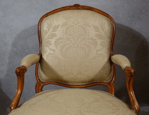 Sièges Fauteuil & Bergère - Paire de fauteuils à dossiers plats - Paris XVIIIe