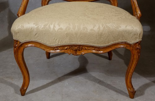 Paire de fauteuils à dossiers plats - Paris XVIIIe - Antiquités Philippe Glédel