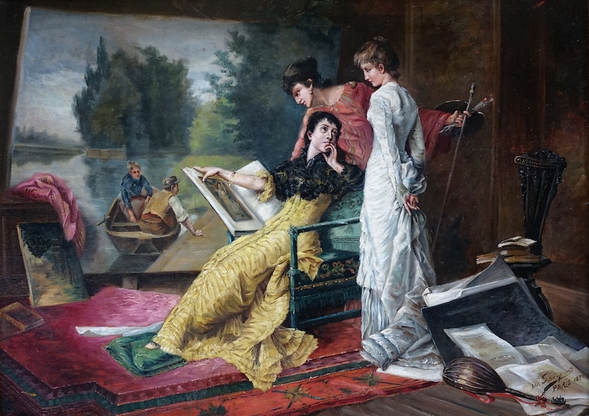 Intimate Scene French School Of The Late 19th Century Ref71149