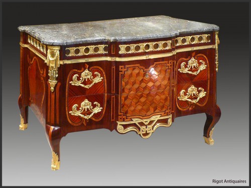 Commode attribuée à J.F OEBEN d'époque Transition - Mobilier Style Transition