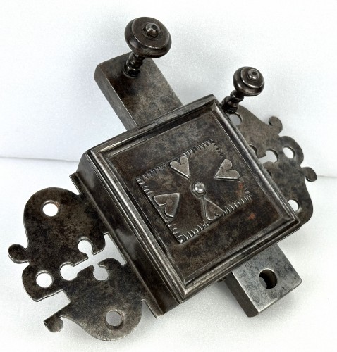 A Louis XIV evolution chamber lock and key, mid 17th century - Louis XIV
