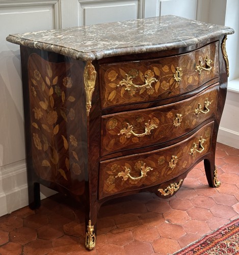 A Louis XV commode, flower marquetry, mid 18th Century circa 1745 - 