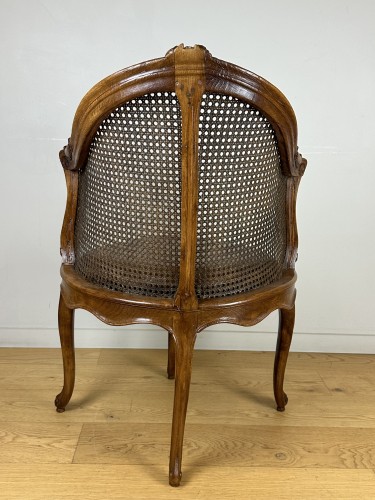 Antiquités - Fauteuil de bureau d’époque Louis XV