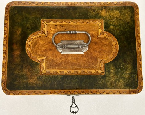 Pierre HACHE - Pair of inlaid secret and security boxes stamped Hache  - Louis XV