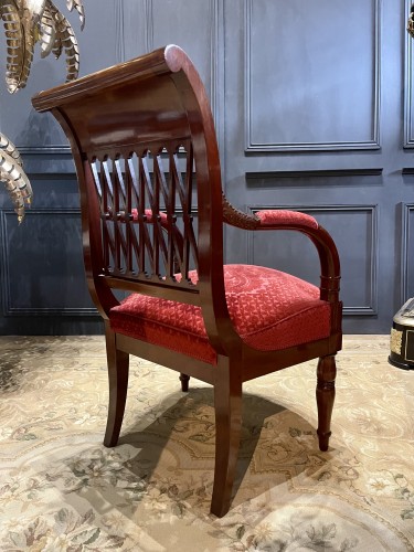 19th century - Pair of Empire period armchairs