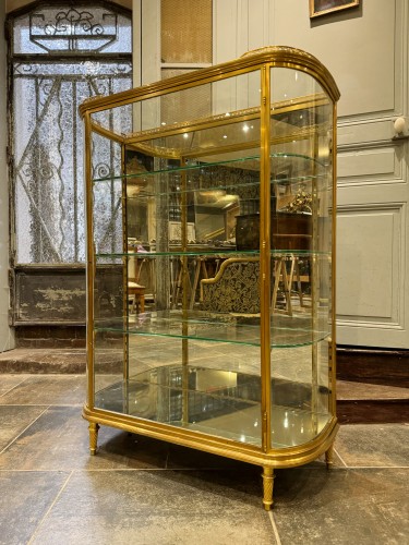 Mobilier Bibliothéque, vitrine - Vitrine d’exposition en bronze fin XIXe siècle