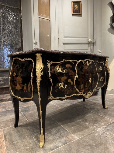 Commode en laque de Chine attribué à la Maison Jansen - Mobilier Style Napoléon III