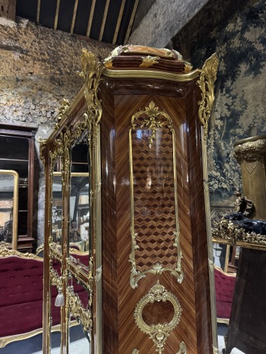 Mobilier Armoire - Armoire d’apparat en marqueterie et bronzes dorés attribué à Joseph Emmanuel Zwiener