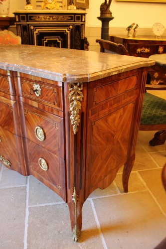 XVIIIe siècle - Commode Transition estampillée I.G.SCHLICHTIG