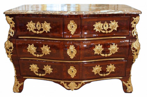 Louis XV period chest of drawers stamped F.F.