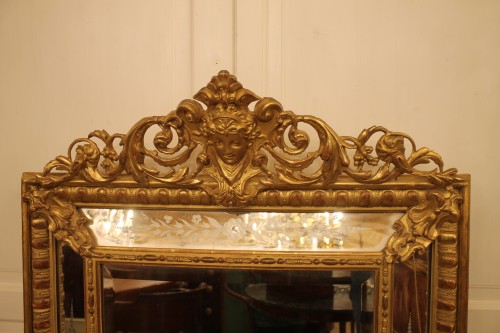 Antiquités - Napoleon III pareclose mirror