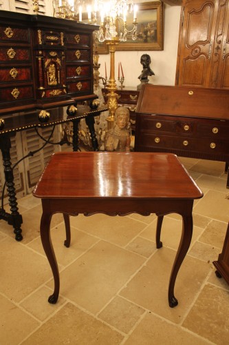 Louis XV cabaret table in solid mahogany - Furniture Style Louis XV