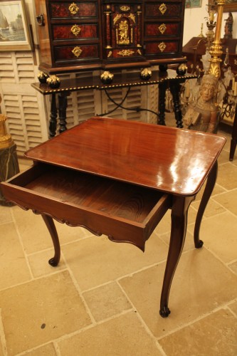 Furniture  - Louis XV cabaret table in solid mahogany