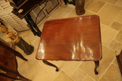 18th century - Louis XV cabaret table in solid mahogany