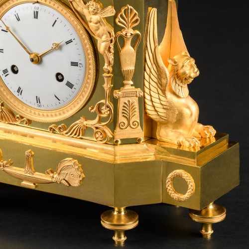 Empire - Early Empire Period Mantel Clock “L’Inquiétude Maternelle”