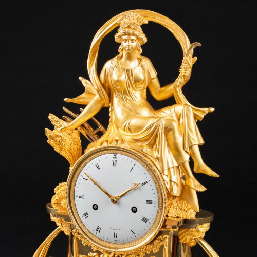 19th century - Large Mythological Empire Clock “Ceres At The Harvest Time”