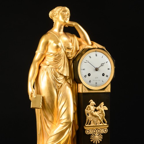 19th century - Empire Clock “Allegory of meditation” signed Claude Galle