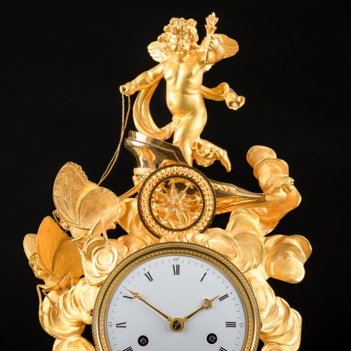 Empire chariot clock “Allegory of Day and Night” - Horology Style Empire