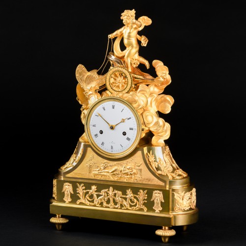 Pendule Empire “Allégorie du jour et de la nuit” - Apollo Art & Antiques