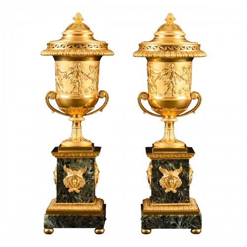 Pair Of Directory Period Cassolettes Attributed to Jean-Baptiste Héricourt