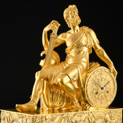 Empire mantel clock “Odysseus” signed by P.P. Thomire and Moinet - Horology Style Empire