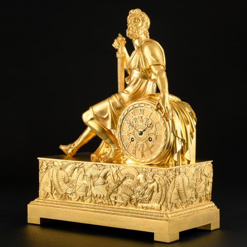 Antiquités - Empire mantel clock “Odysseus” signed by P.P. Thomire and Moinet