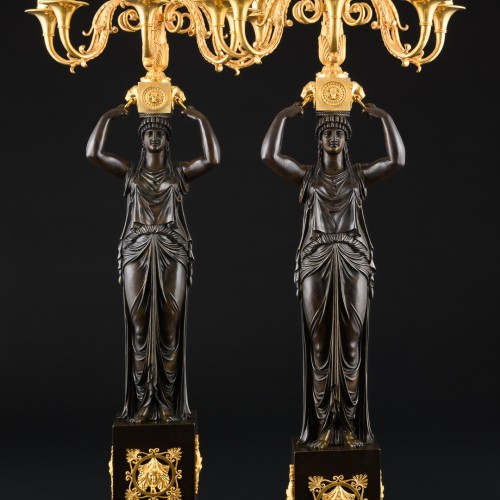 Lighting  - Pair of Empire candelabra “Retour d’Égypte” model by P.P. Thomire