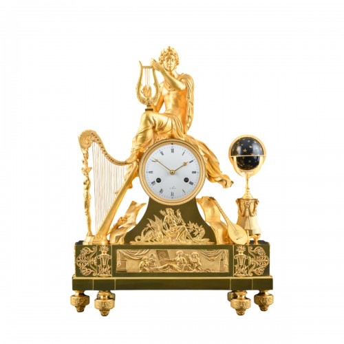 Empire clock “Allegory of Arts and Sciences” with Apollo - Circa 1806