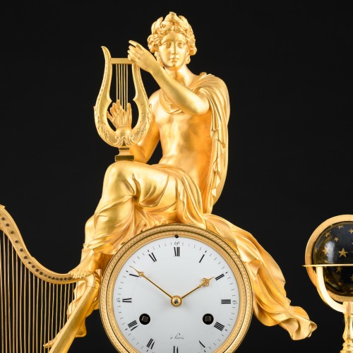 Empire clock “Allegory of Arts and Sciences” with Apollo - Circa 1806 - Horology Style Empire